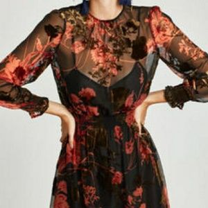 Zara floral dress